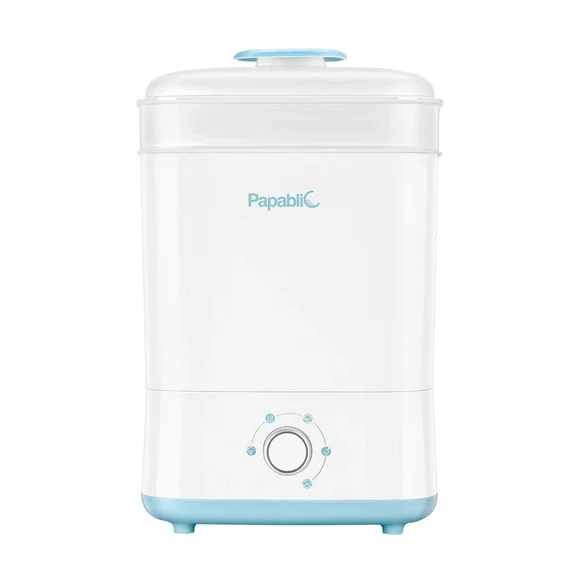 Papablic Baby Bottle Sterilizer - White with Light Blue Accents - Picture 3 of 4